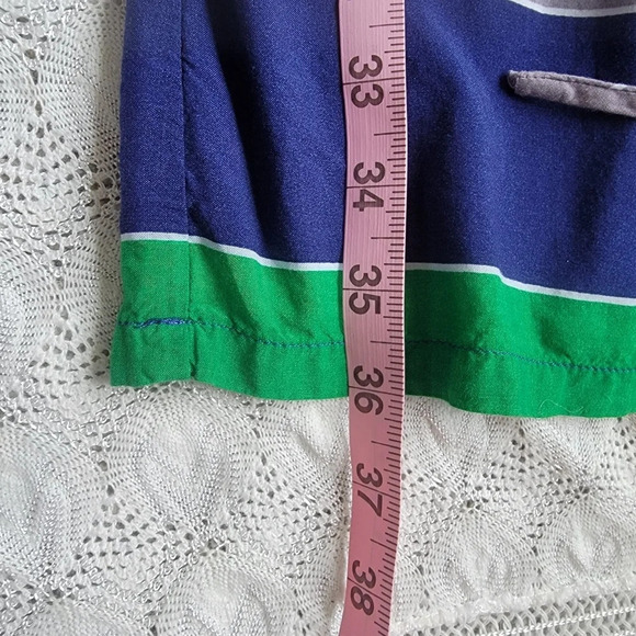 Banana Republic Navy Green White Striped Sundress Size S - Picture 7 of 7